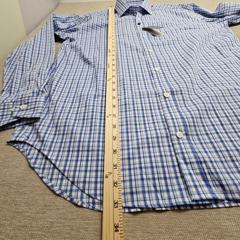 Holderness & Bourne The Flynn Shirt Marlin Blue Plaid Tailored Fit XL HB2195.759 - Picture 10 of 13